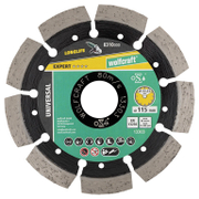 Диск диамантен за сухо рязане Wolfcraft универсален  115 мм, 22.23 мм, Pro Laser Universal - product - 095 WLF1870