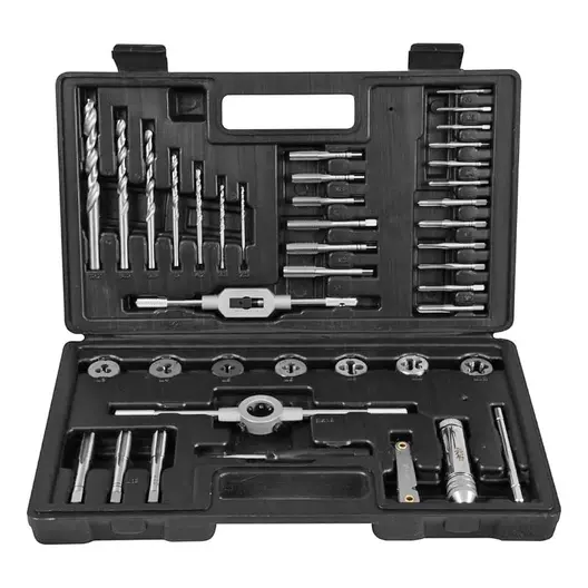 Комплект метчици и плашки Projahn метрична резба  M3-M12 мм, HSS, 40 бр.