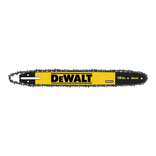 Шина DeWALT за верижен трион комплект с верига 46 см, DT20661