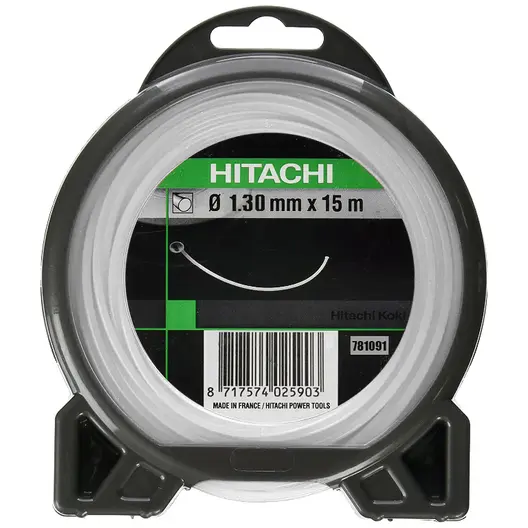 Корда HiKOKI - Hitachi за моторна коса кръгла 1.3 мм, 15 м, безцветна