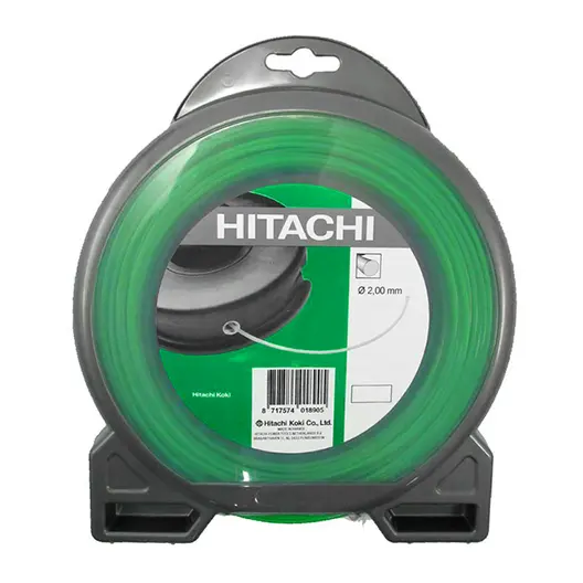 Корда HiKOKI - Hitachi за моторна коса кръгла 2 мм, 63 м, зелена