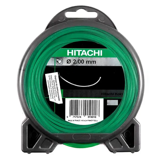 Корда HiKOKI - Hitachi за моторна коса квадратна 2 мм, 99 м, зелена