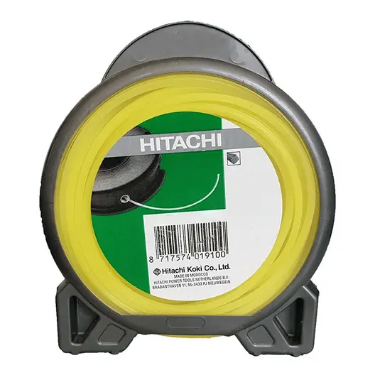Корда HiKOKI - Hitachi за моторна коса квадратна 3 мм, 22 м, жълта