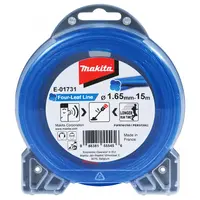 Корда Makita за моторна коса усукана безшумна 1.65 мм, 15 м, синя, E-01731