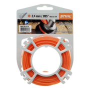 Корда STIHL за моторна коса кръгла безшумна 2.4 мм, 15.2 м, оранжева - product - 097 STL 235
