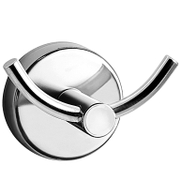 Закачалка за баня Kapitan двойна  65x45x50 мм, неръждаема стомана, кръгла, Modern - product - 098 DPL 184