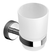 Чаша за баня Kapitan за четки и паста за зъби  100х70х95 мм, неръждаема стомана, стъкло, Modern - product - 098 DPL 191