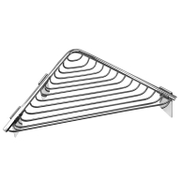 Етажерка за тоалетни принадлежности Kapitan ъглова единична  210x210x30 мм, неръждаема стомана, Nets & More - product - 098 DPL 245