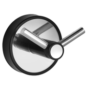 Закачалка за баня Kapitan двойна  60x52x60 мм, неръждаема стомана, черна, кръгла, Optimo - product - 098 DPL 264