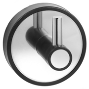 Закачалка за баня Kapitan единична  55x52x60 мм, неръждаема стомана, черна, кръгла, Optimo - product - 098 DPL 266