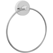 Закачалка за баня Kapitan халка единична  170x52x180 мм, неръждаема стомана, бяла, кръгла, Optimo - product - 098 DPL 267