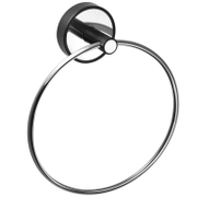 Закачалка за баня Kapitan халка единична  170x52x180 мм, неръждаема стомана, черна, кръгла, Optimo - product - 098 DPL 268