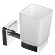 Чаша за баня Kapitan за четки и паста за зъби  70х110х120 мм, неръждаема стомана, стъкло, Quattro - product - 098 DPL 275