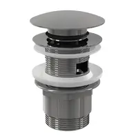 Витло за сифон на мивка Alca Plast с голяма тапа - click/clack, с преливник  ф 62 мм x 1 1/4", A390