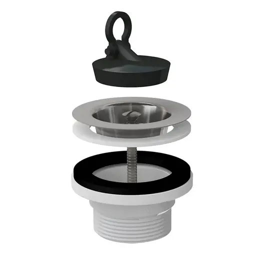Витло за сифон на мивка Alca Plast пластмасово  ф 70 мм x 1 1/2", A33