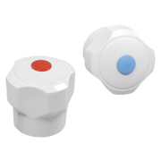 Ръкохватка за смесител Nikiplast пластмасова с винт със ситен шлиц - product - 098 VDA 035