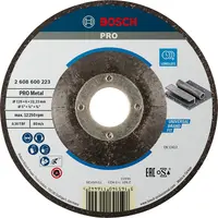 Диск карбофлексен за шлайфане Bosch на метал  125 мм, 22.2 мм, 6 мм, PRO Metal