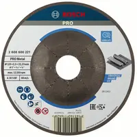 Диск карбофлексен за рязане Bosch на метал  125 мм, 2.5 мм, 22.23 мм, PRO Metal
