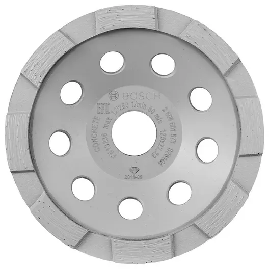 Диск диамантен за шлайфане Bosch на бетон  125 мм, 22.23 мм, Standard for Concrete