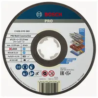 Диск карбофлексен за рязане Bosch универсален  125 мм, 1 мм, 22.23 мм, PRO Multi Material X-Lock