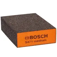 Шкурка върху гъба за ръчно шлайфане Bosch  97х69 мм, S471 Best for Flat & Edge