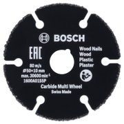 Диск карбофлексен за рязане Bosch на дърво, пластмаса, гипсокартон  50 мм, 10 мм, Expert Carbide Multi Wheel - product - 001 BSH2834