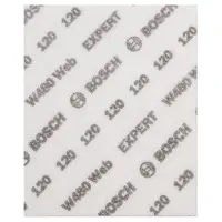 Шкурка Bosch на листа с мрежеста основа  115x140 мм, P120, 2 бр., Expert W480 Web