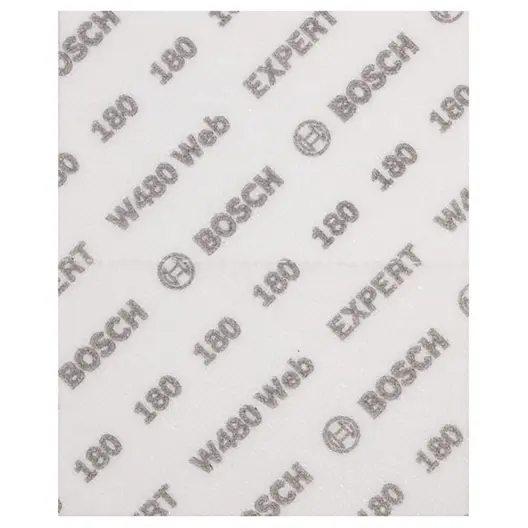 Шкурка Bosch на листа с мрежеста основа  115x140 мм, P180, 2 бр., Expert W480 Web