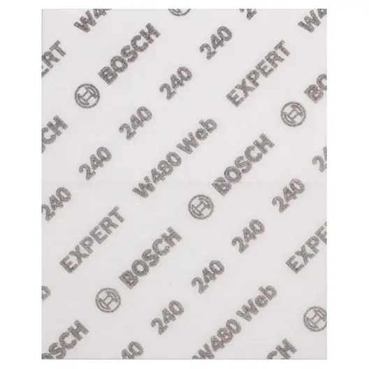 Шкурка Bosch на листа с мрежеста основа  115x140 мм, P240, 2 бр., Expert W480 Web