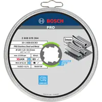 Диск карбофлексен за рязане Bosch на метал и неръждавейка 10 бр. 125 мм, 1.6 мм, 22.23 мм, PRO Stainless Steel and Metal X-Lock