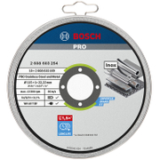 Диск карбофлексен за рязане Bosch на метал и неръждавейка 10 бр. 115 мм, 22.23 мм, 1 мм, PRO Stainless Steel and Metal - product - 001 BSH2866