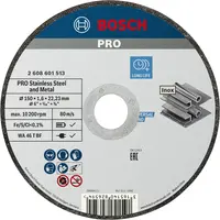 Диск карбофлексен за рязане Bosch на метал и неръждавейка  150 мм, 1.6 мм, 22.23 мм, PRO Stainless Steel and Metal