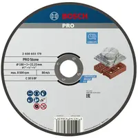 Диск карбофлексен за рязане Bosch на камък и неметали  180 мм, 3 мм, 22.23 мм, PRO Stone