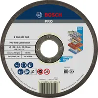 Диск карбофлексен за рязане Bosch универсален  125 мм, 1.6 мм, 22.23 мм, PRO Multi Construction