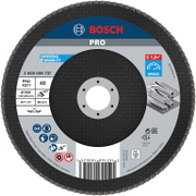 Ламелен диск за шлайфане Bosch на метал и неръждаема стомана  180 мм, 22.23 мм, P40, конусен, PRO X571 - product - 001 BSH2905