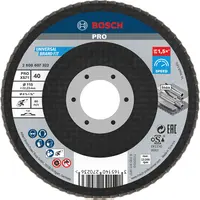 Ламелен диск за шлайфане Bosch на метал и неръждаема стомана  115 мм, 22.23 мм, P40, прав, PRO X571