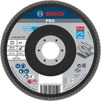Ламелен диск за шлайфане Bosch на метал и неръждаема стомана  125 мм, 22.23 мм, P60, прав, PRO X571