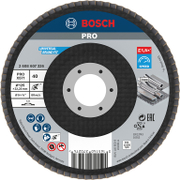 Ламелен диск за шлайфане Bosch на метал и неръждаема стомана  125 мм, 22.23 мм, P40, прав, PRO X571 - product - 001 BSH2913