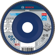Ламелен диск за шлайфане Bosch на метал и неръждаема стомана  115 мм, 22.23 мм, P80, прав, PRO X571 - product - 001 BSH2927