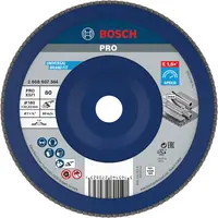 Ламелен диск за шлайфане Bosch на метал и неръждаема стомана  180 мм, 22.23 мм, P80, прав, PRO X571