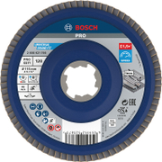 Ламелен диск за шлайфане Bosch на метал и неръждаема стомана  X-lock, 115 мм, P120, конусен, PRO X571 - product - 001 BSH2935