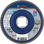 Ламелен диск за шлайфане Bosch на метал и неръждаема стомана  X-lock, 115 мм, P40, конусен, PRO X571 - product - 001 BSH2936