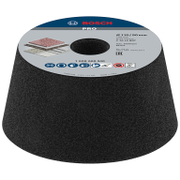 Диск керамичен за шлайфане Bosch чашковиден конусен от силициев карбид  90-110 мм, 22.23 мм, 55 мм, P30, PRO Stone - product - 001 BSH3124