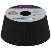 Диск керамичен за шлайфане Bosch чашковиден конусен от силициев карбид  90-110 мм, 22.23 мм, 55 мм, P24, PRO Stone - product - 001 BSH3123