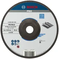Диск карбофлексен за шлайфане Bosch на метал  180 мм, 22.23 мм, 6 мм, PRO Metal