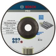 Диск карбофлексен за шлайфане Bosch на неръждаема стомана  180 мм, 22.23 мм, 6 мм, PRO Stainless Steel - product - 001 BSH3214