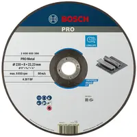 Диск карбофлексен за шлайфане Bosch на метал  230 мм, 22.23 мм, 8 мм, PRO Metal