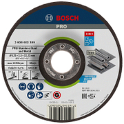 Диск карбофлексен за рязане Bosch на метал и неръждавейка 3 в 1 125 мм, 22.23 мм, 2.5 мм, PRO Stainless Steel and Metal - product - 001 BSH3234