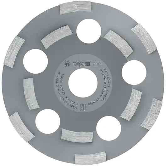 Диск диамантен за шлайфане Bosch на тухли  125 мм, 22.23 мм, PRO Abrasive