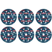 Фолио Bosch шлифовъчно за ротационен шлайф  125 мм, P120, 6 бр., Expert O780